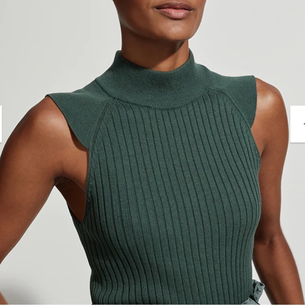 Varley Fowler Knitted tank with peekaboo back NWT